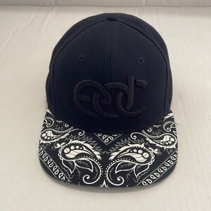 Insomniac EDC Baseball Cap Hat Snapback Black Paisley